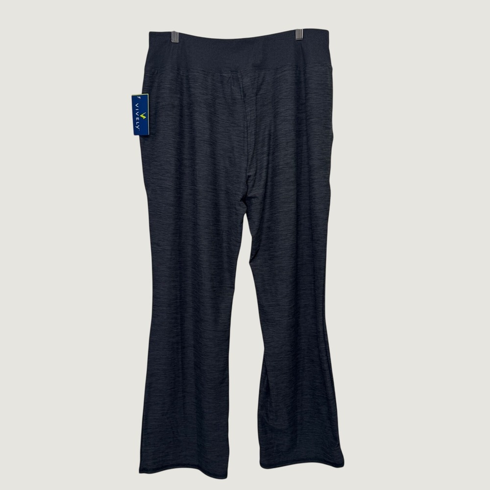 Vively Womens‎ Activewear Pants XL Charcoal Gray Recycled Stretch Athleisure
